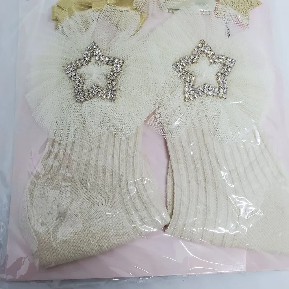 NIB Chicbaby Hair Accessories & Socks Set